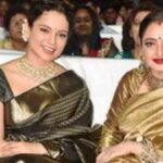 When Rekha gifted Kangana Ranaut a stunning gold and black Kanjeevaram saree and called her ‘daughter’.
