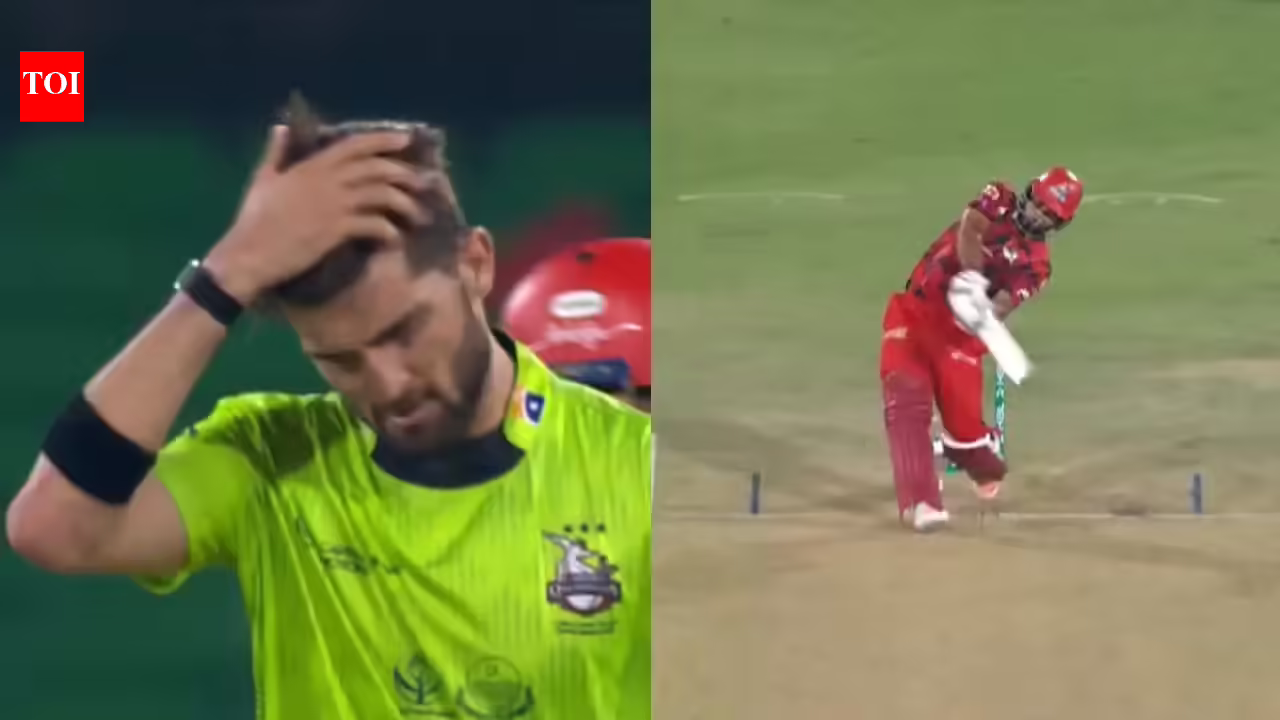 Watch: 50 runs off three overs! Shaheen Afridi, Haris Rauf taken to cleaners in PSL | cricket news