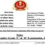 SSC stenographer Grade C and D exam 2026: Notification released, applications begin at ssc.gov.in