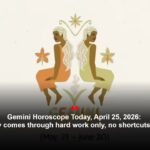 Gemini Horoscope Today, April 25, 2026: Money comes through hard work only, no shortcuts today