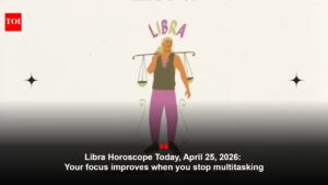 Libra Horoscope Today, April 25, 2026: Your focus improves when you stop multitasking