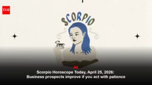 Scorpio Horoscope Today, April 25, 2026: Business prospects improve if you act with patience