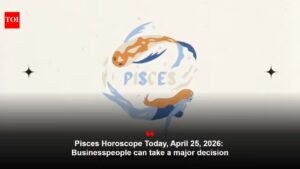 Pisces Horoscope Today, April 25, 2026: Businesspeople can take a major decision