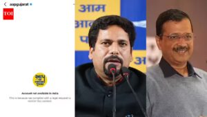 ‘Why is BJP scared?’: Arvind Kejriwal flags ‘blocked’ AAP Gujarat social media pages amid civic polls | Delhi News