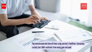Pay maintenance but barred from using society’s facilities: Karnataka society bars 1bhk residents from using gym and pool.