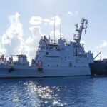 Sea diplomacy: Indian Navy ships dock in Maldives’ Addu Atoll, make port call at Canary Islands. India News