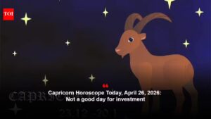 Capricorn Horoscope Today, April 26, 2026: Not a good day for investment