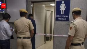 Man found hanging inside women’s washroom at Delhi’s Inderlok Metro station. Delhi News
