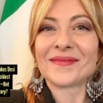 Italian Prime Minister Giorgia Meloni goes off-script with desi jhumkas, and the internet just can’t look away