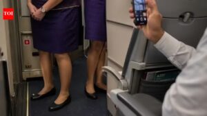 Drunk Flyer Films Female Crew On Flight: ‘Zoomed camera focusing on legs’: Drunk Flyer Films female crew on Hyderabad–Udaipur flight, booked after onboard ruckus | Hyderabad News