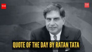 Quote of the day for kids by Ratan Tata: “None can destroy iron, but its own rust can. Similarly, none can destroy a person but his own…”