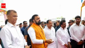 Samrat lays stones for eco-tourism projects. Patna News