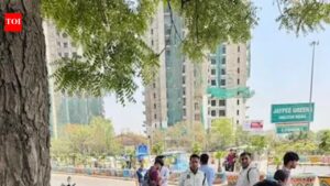 Residents step up with water stations, sparrow nests amid soaring heat. Noida News