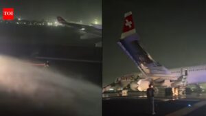 Zurich flight aborts take-off at Delhi airport after engine fire; 5 injured Delhi News