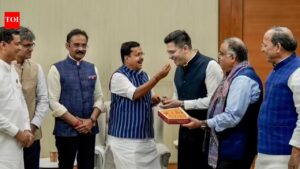 7 ex-AAP MPs formally join BJP; NDA strength in Rajya Sabha climbs to 148, AAP down to 3. India News