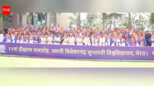 Subharti University holds 11th convocation; 2,481 degrees, 115 PhDs conferred. Meerut News