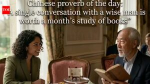 Chinese proverb of the day: “A single conversation with a wise man is worth a month’s study of books” — what it reveals about learning, experience, and real-world understanding.
