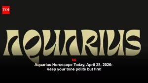 Aquarius Horoscope Today, April 28, 2026: Keep your tone polite but firm