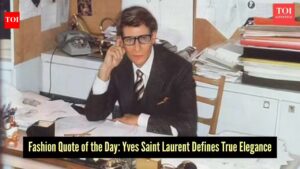 Fashion quote of the day: “Fashions fade, style is eternal.” —Yves Saint Laurent