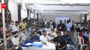 Ahmedabad Municipal Corporation election result: BJP maintains lead in 63 seats, Congress ahead in 8 seats. Ahmedabad News