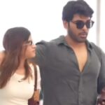 Newly wed Allu Sirish spotted with wife Nayanika Reddy; Airport look turns heads | Telugu Movie News