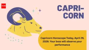 Capricorn Horoscope Today, April 29, 2026: Your boss will observe your performance.