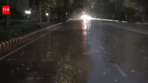 Relief from heat as rain lashes parts of Delhi-NCR; IMD issues alerts for thunderstorms, dust storms | Delhi News