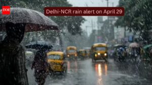 Delhi-NCR rain alert on April 29: Thunderstorms, showers bring much-needed relief from heatwaves; what travelers need to know