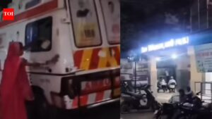 Watch: Woman made to clean blood-soiled ambulance after accident, staffer takes money | Bhopal News