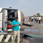 60 injured as speeding luxury bus overturns on Purvanchal e-way | Lucknow News