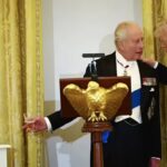 ‘Just give us a ring!’: King Charles presents Trump with historic submarine bell at state dinner |