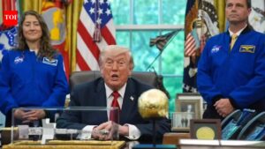 ‘Is a President allowed to go on a space mission?’: Trump jokes as Artemis II astronauts visit White House