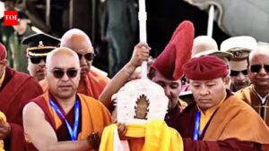 Sacred relics of Buddha from National Museum reach Ladakh as Leh marks Buddha Purnima. India News