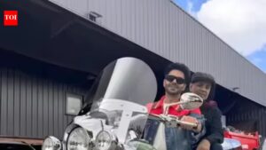 Aparshakti Khurana and Paresh Rawal Tease Upcoming Film ‘Badtameez Gill’ Amidst Fun Bike Ride |