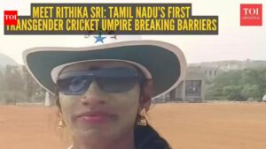 Meet Rithika Sri: Tamil Nadu’s first transgender cricket umpire breaking barriers.