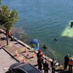 Bus plunges into River Seine as trainee driver loses control, passengers rescued