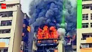 Parked cars, park wall, awnings: What hampered Indirapuram firefighting operation | Noida News