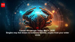Cancer Horoscope Today, May 1, 2026: Singles may feel drawn to someone familiar, maybe from your wider circle