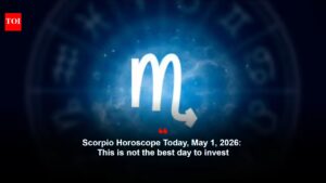 Scorpio Horoscope Today, May 1, 2026: This is not the best day to invest