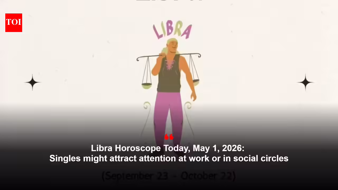 Libra Horoscope Today, May 1, 2026: Singles might attract attention at work or in social circles