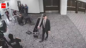 Watch: New footage of shooter Cole Allen casing hotel before White House dinner attack released