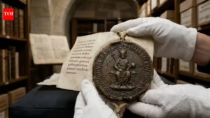 Lost for 40 years: 1,000-year-old royal seal of Edward the Confessor found in Paris | world news