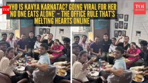 Who is Kavya Karnataka? Going viral for her ‘no one eats alone’ – the office rule that’s melting hearts online
