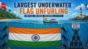Largest underwater flag and human stack in Andaman set to break Guinness World Record at Swaraj Dweep; here’s what travelers need to know.