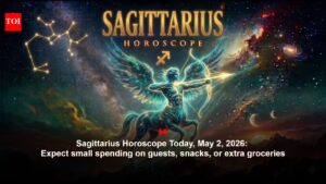 Sagittarius Horoscope Today, May 2, 2026: Expect small spending on guests, snacks, or extra groceries