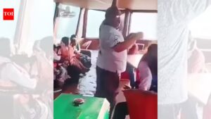 Frantic wait for life jackets: Video captures panic and chaos on MP cruise boat before it overturns. India News