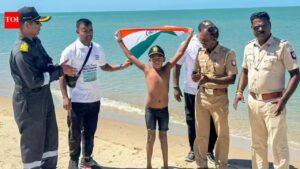 Palk Strait: Meet Ishank Singh: 7-year-old Indian boy who swam 29km across Palk Strait in 10 hours, setting a new world record