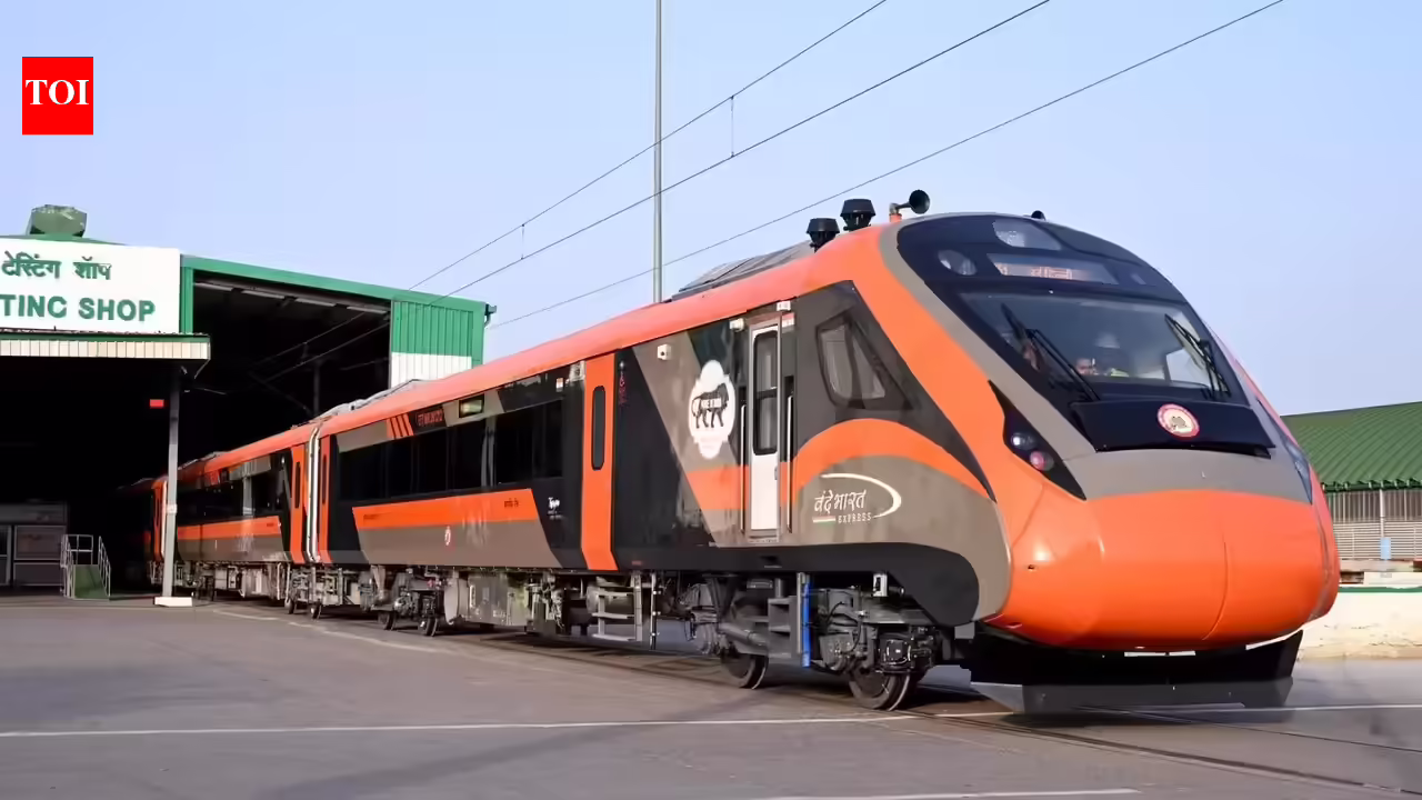 MCF Raebareli unveils its first Vande Bharat trainset, sends it for trials. Lucknow News