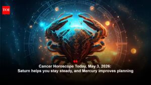 Cancer Horoscope Today, May 3, 2026: Saturn helps you stay steady, and Mercury improves planning.