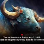 Taurus Horoscope Today, May 3, 2026: Avoid lending money today, even to close friends
